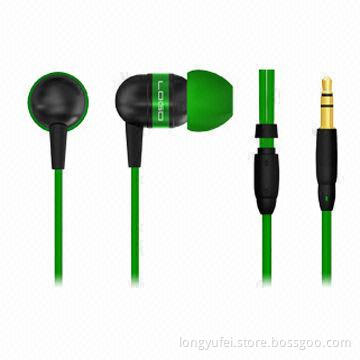 Wired Earphones for iPod, with 16Ω Impedance, In-ear Stereo Sound Powerful Bass Earphones
